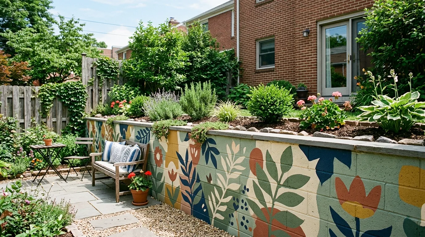 Small Terraced Retaining Wall